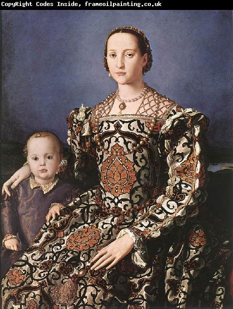 BRONZINO, Agnolo Eleonora of Toledo with her son Giovanni de  Medici